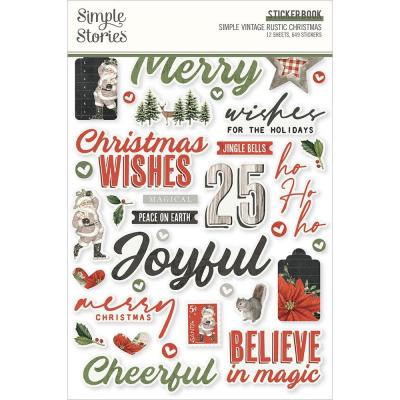 Simple Stories Simple Vintage Rustic Christmas - Sticker Book